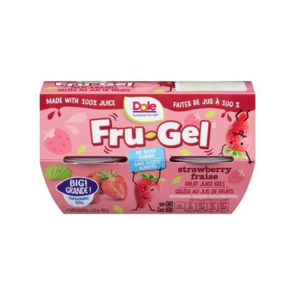 Dole - Gelées de jus de fruits - 4 coupe x 123 g
