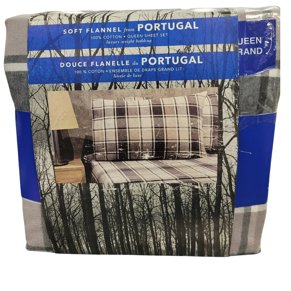 Ensembles de draps 4 pièces en flanelle portugaise - Image 3