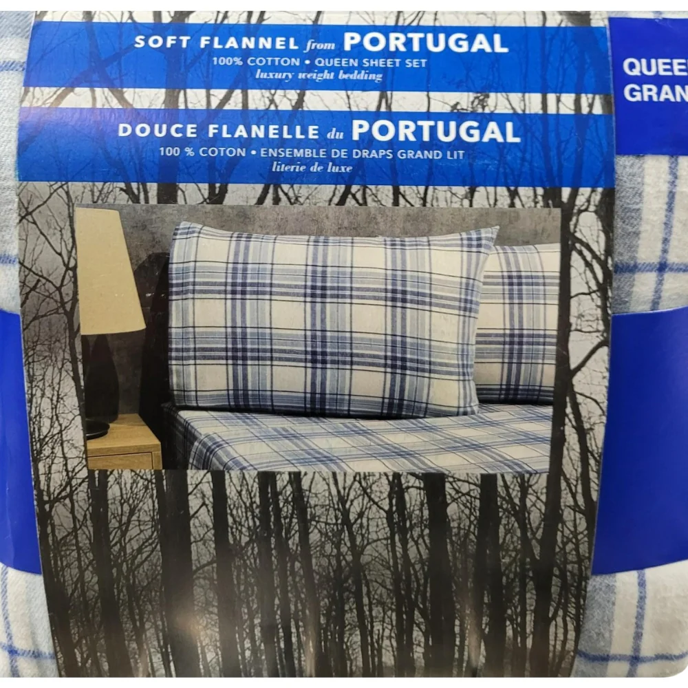 Ensembles de draps 4 pièces en flanelle portugaise - Image 5