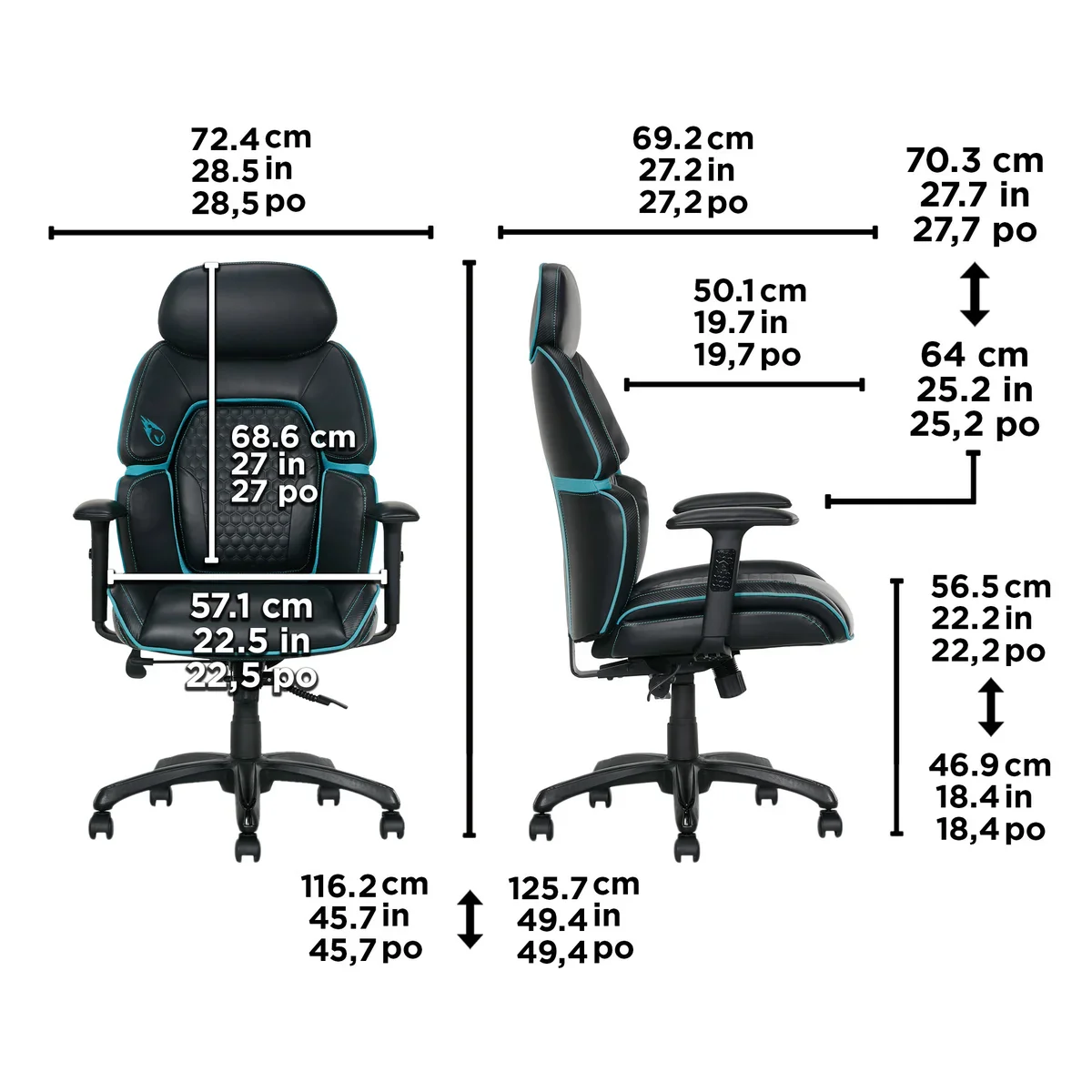 DPS - Chaise de jeu - Centurion - Image 2