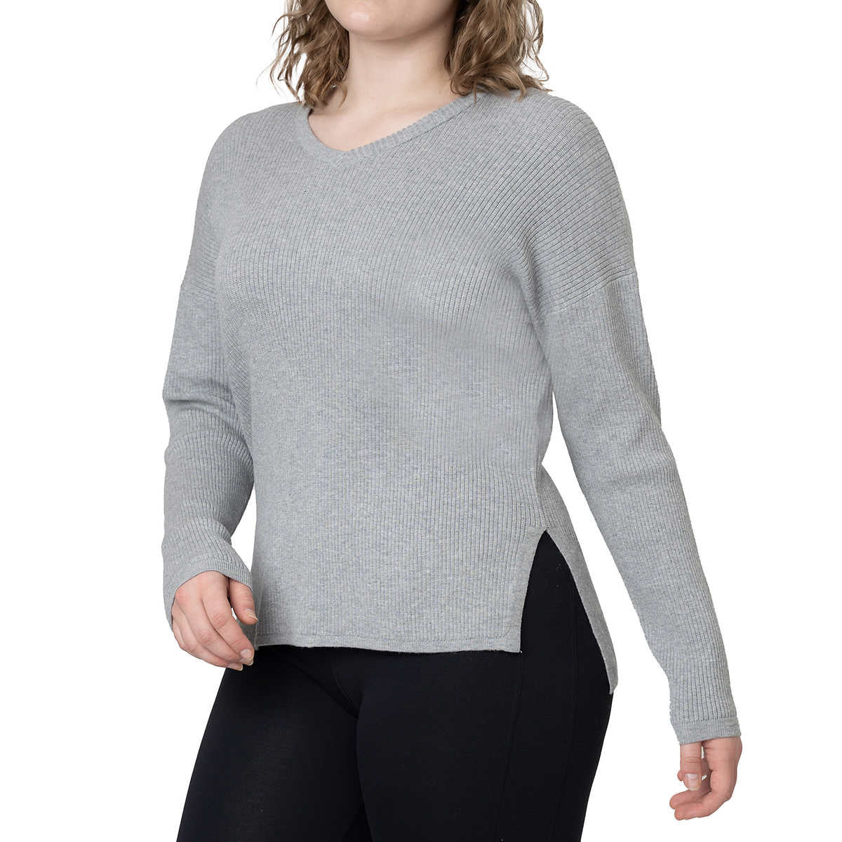 ELLE - Pull col V à manches longues - Image 5