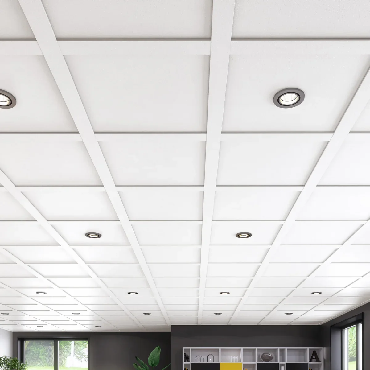 Embassy - Ensemble de plafond suspendu 2 x 2 pi couvrant 145 pi² - Image 3