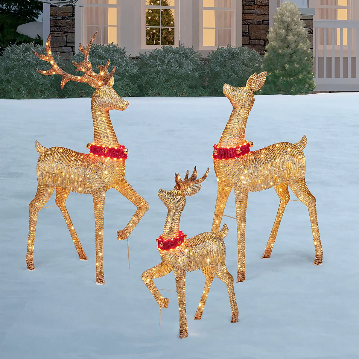 Ensemble de 3 cerfs à lumières DEL - Image 2