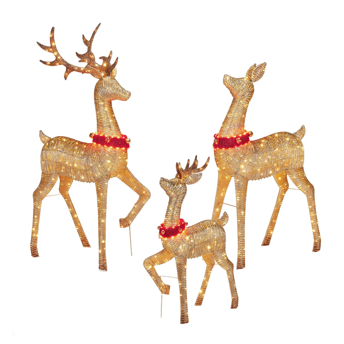 Ensemble de 3 cerfs à lumières DEL - Image 3