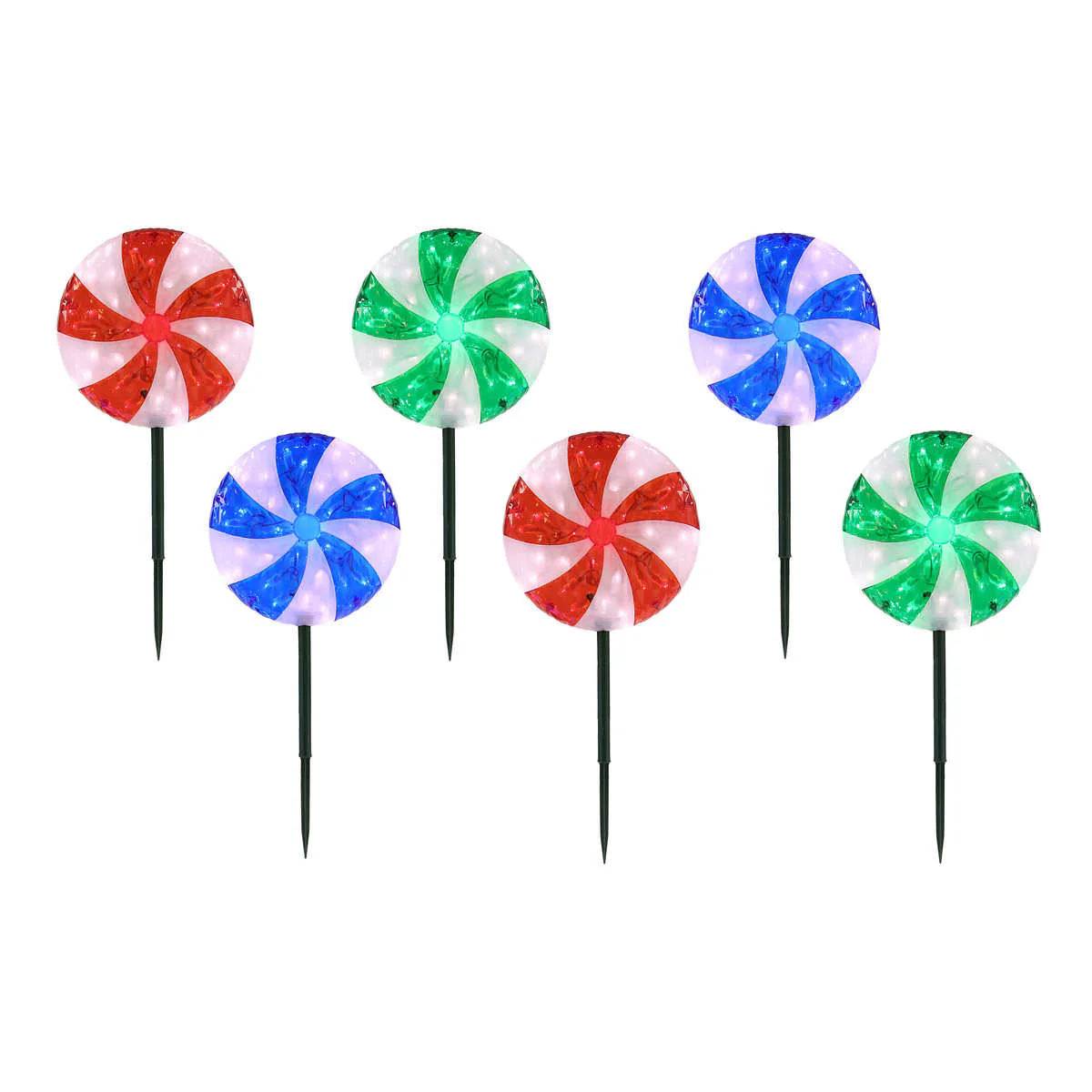 Ensemble de 6 piquets de pelouse à DEL - Image 3