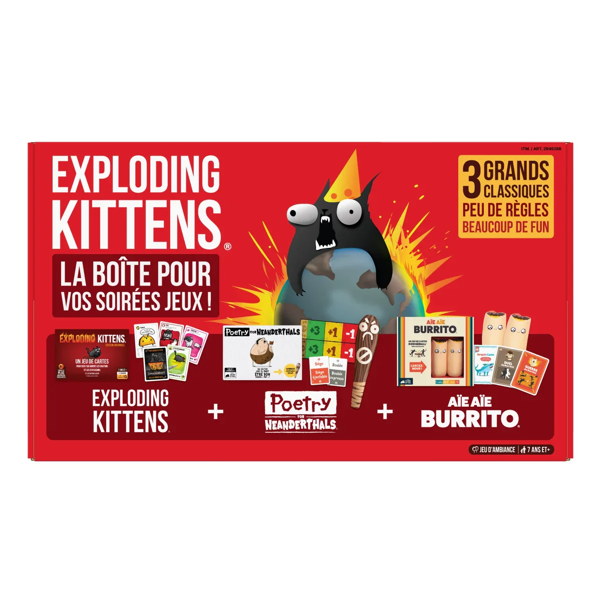 Exploding Kittens Game Night in a Box - Version française