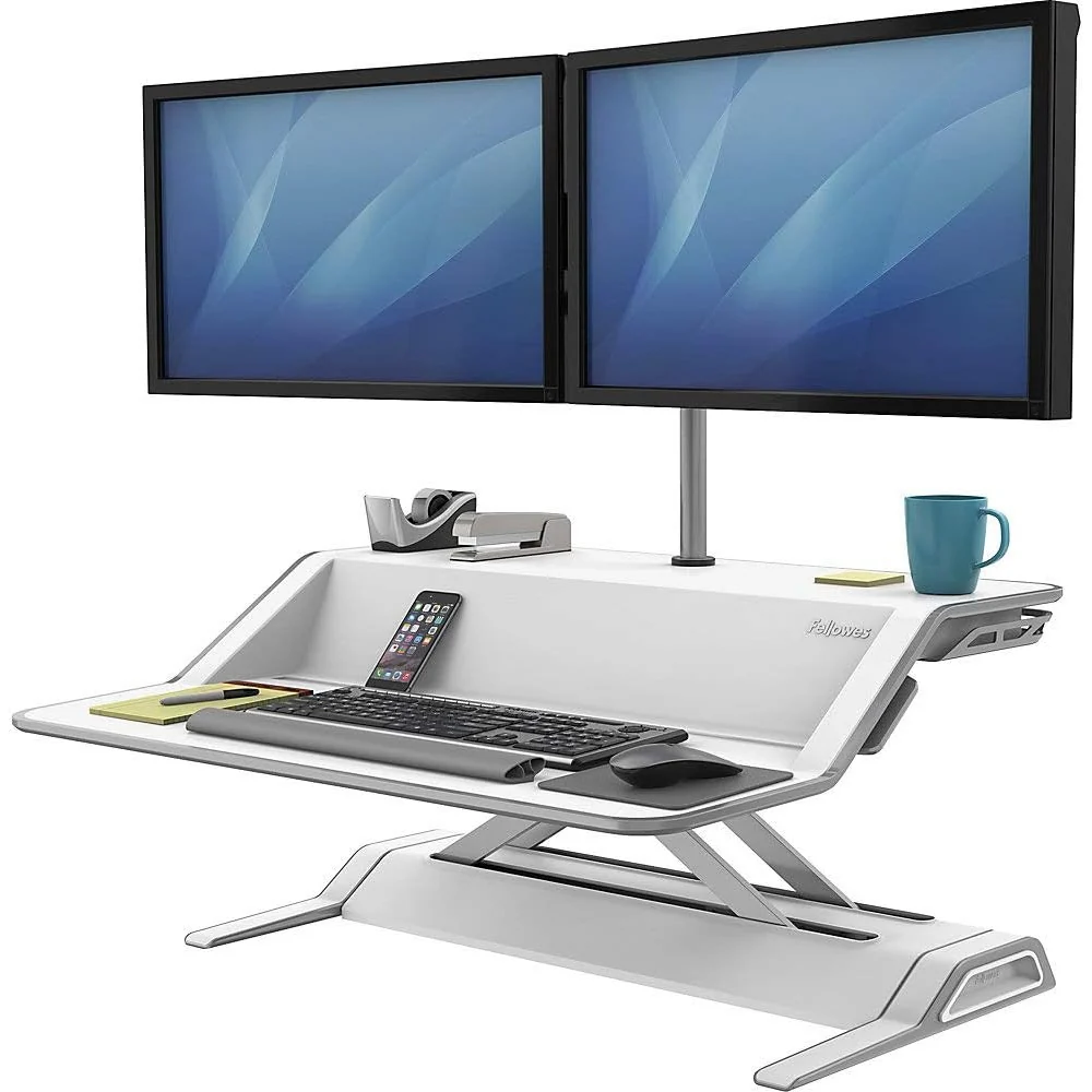 Fellowes Lotus - Bureau assis-debout réglable prémonté NOIR