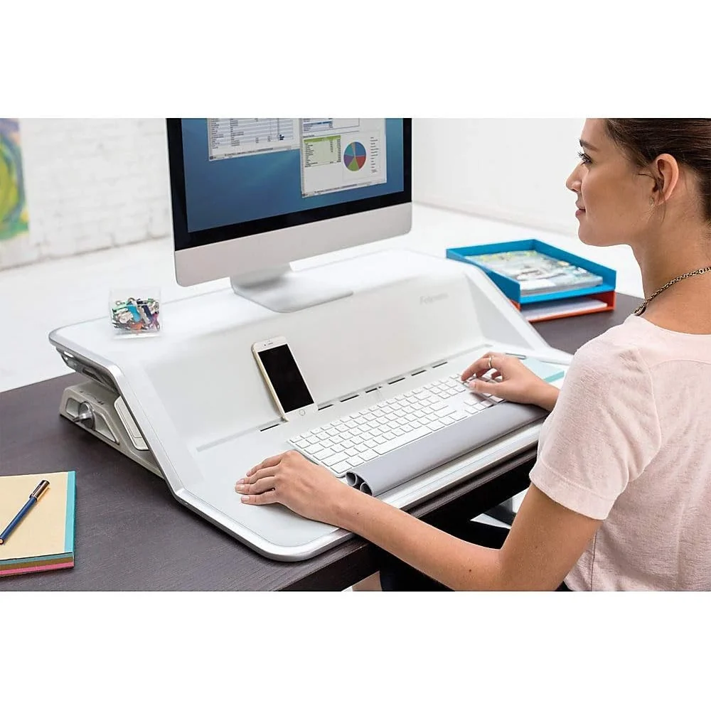 Fellowes Lotus - Bureau assis-debout réglable prémonté NOIR - Image 5