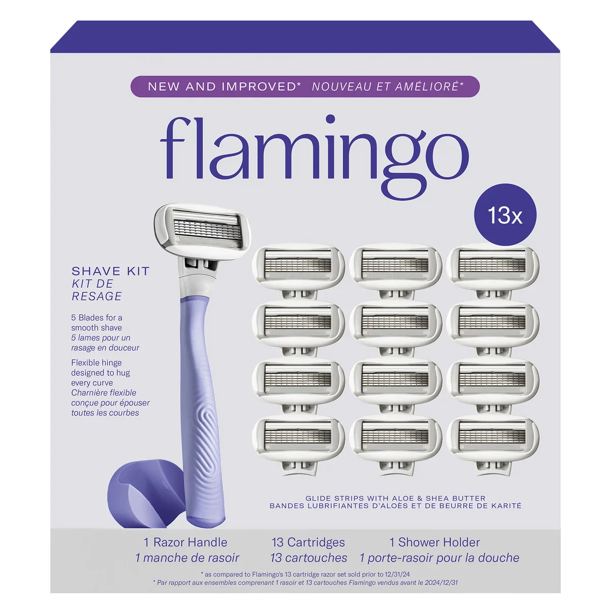 Flamingo - Rasoir 5 lames pour femmes