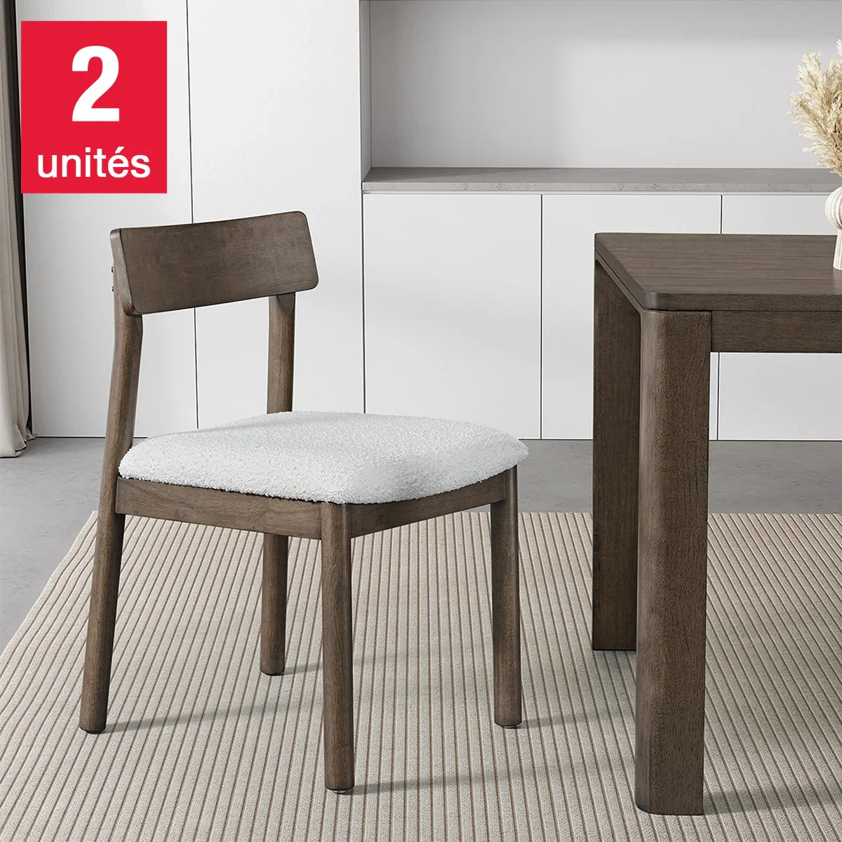 Flexsteel - Ensemble de 2 chaises de salle Ă manger