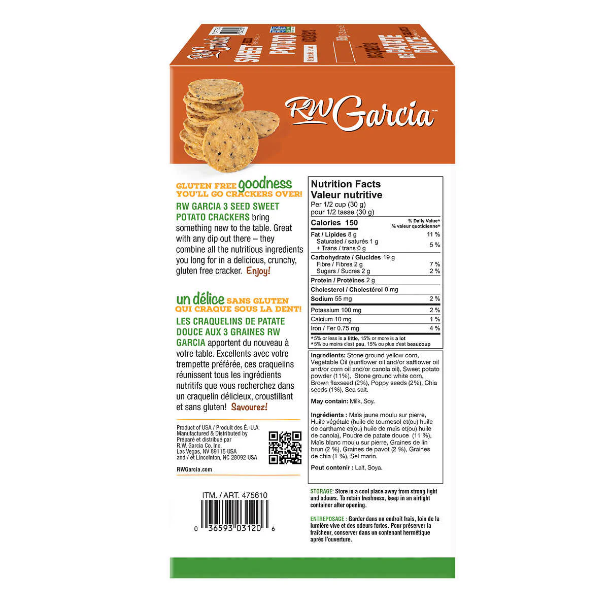 Garcia - Craquelins à la patate douce , 850 g - Image 2