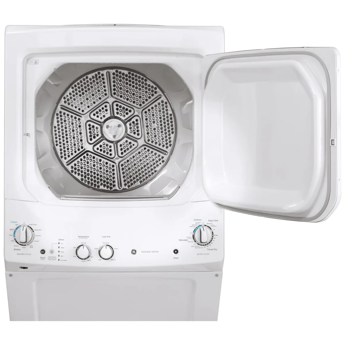 GE - Ensemble de laveuse sécheuse 27 po à laveuse de 4,4 pi³ (I.E.C) et sécheuse de 5,9 pi³ - Image 4