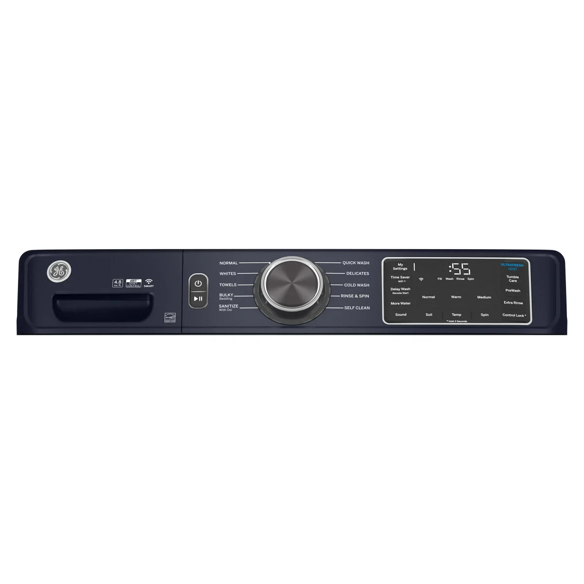 GE - Laveuse Ă chargement frontal bleu saphir de 5,5 piÂł - Image 3