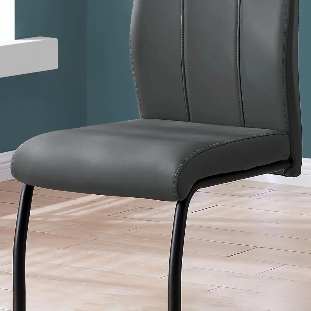 Geri - Ensemble de 2 chaises contemporain avec cadre noir - Image 3