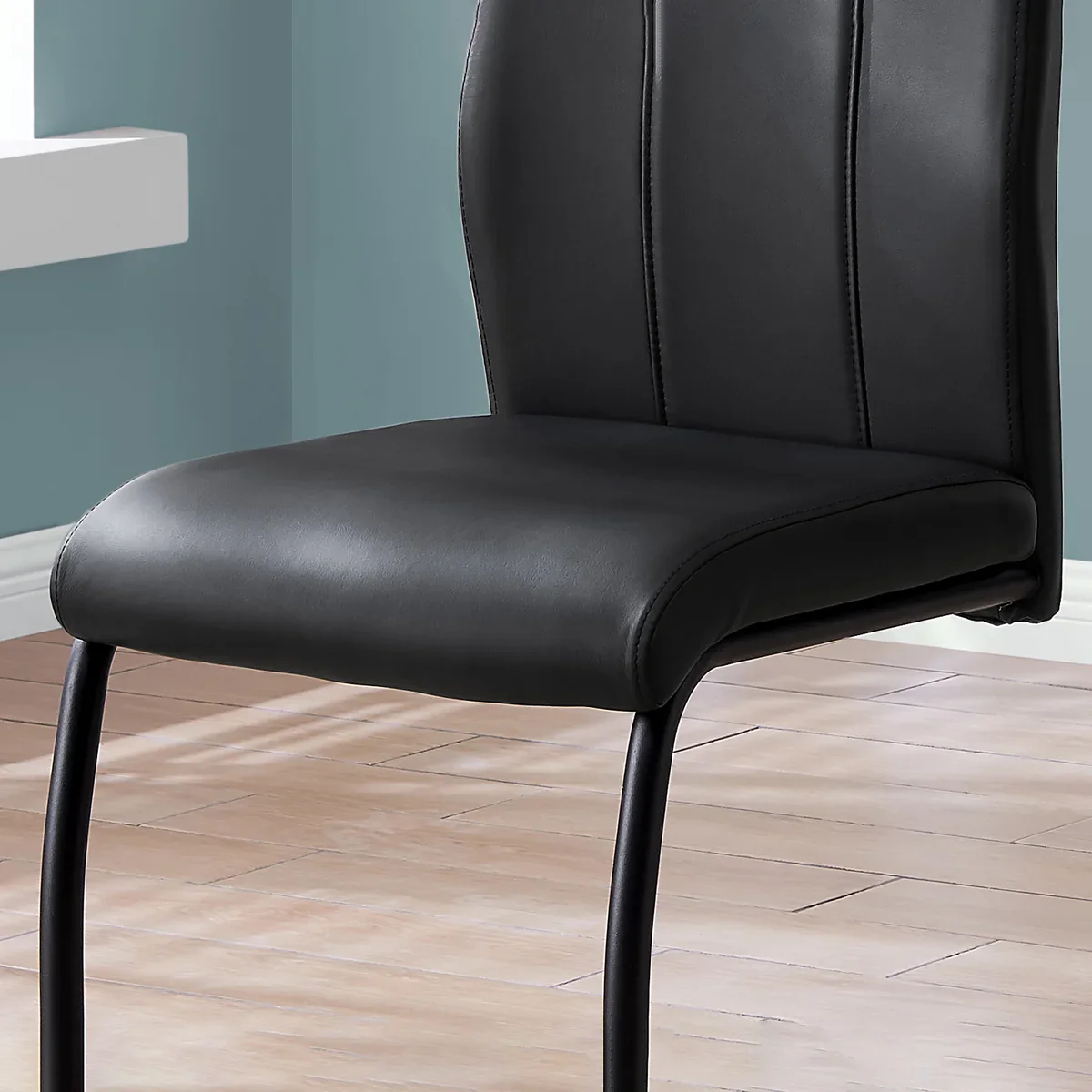 Geri - Ensemble de 2 chaises contemporain avec cadre noir - Image 5