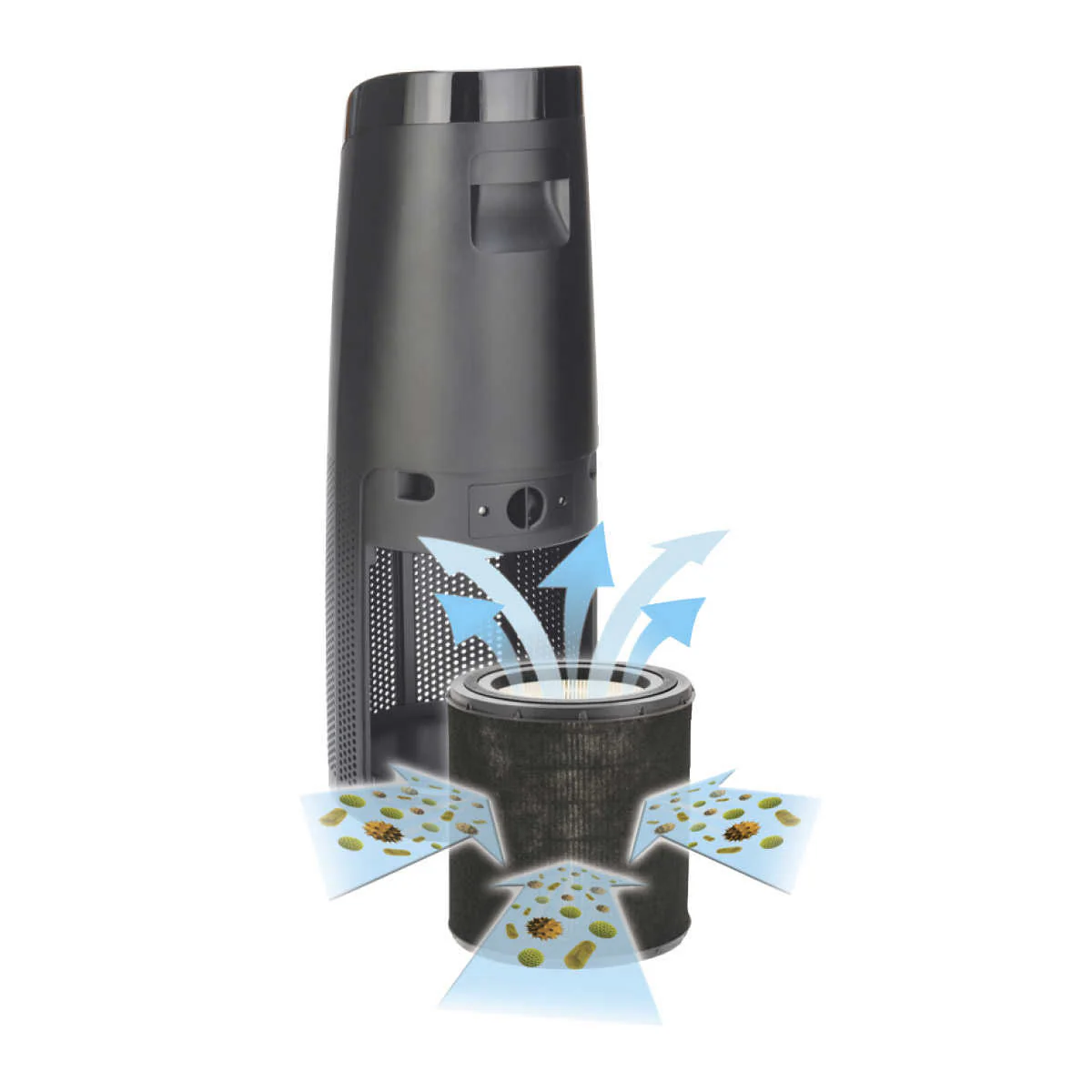 GermGuardian - Purificateur d’air 4 en 1 avec filtre HEPA de rechange, lampe UVC - Image 2