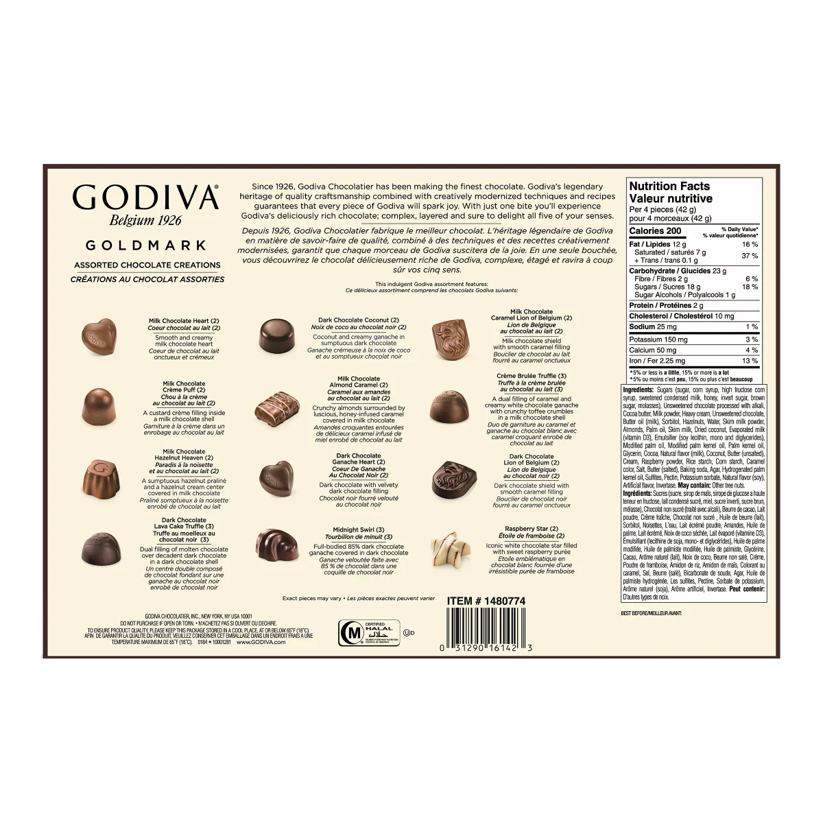 Godiva - Créations au chocolats assorties, 272 g - Image 2