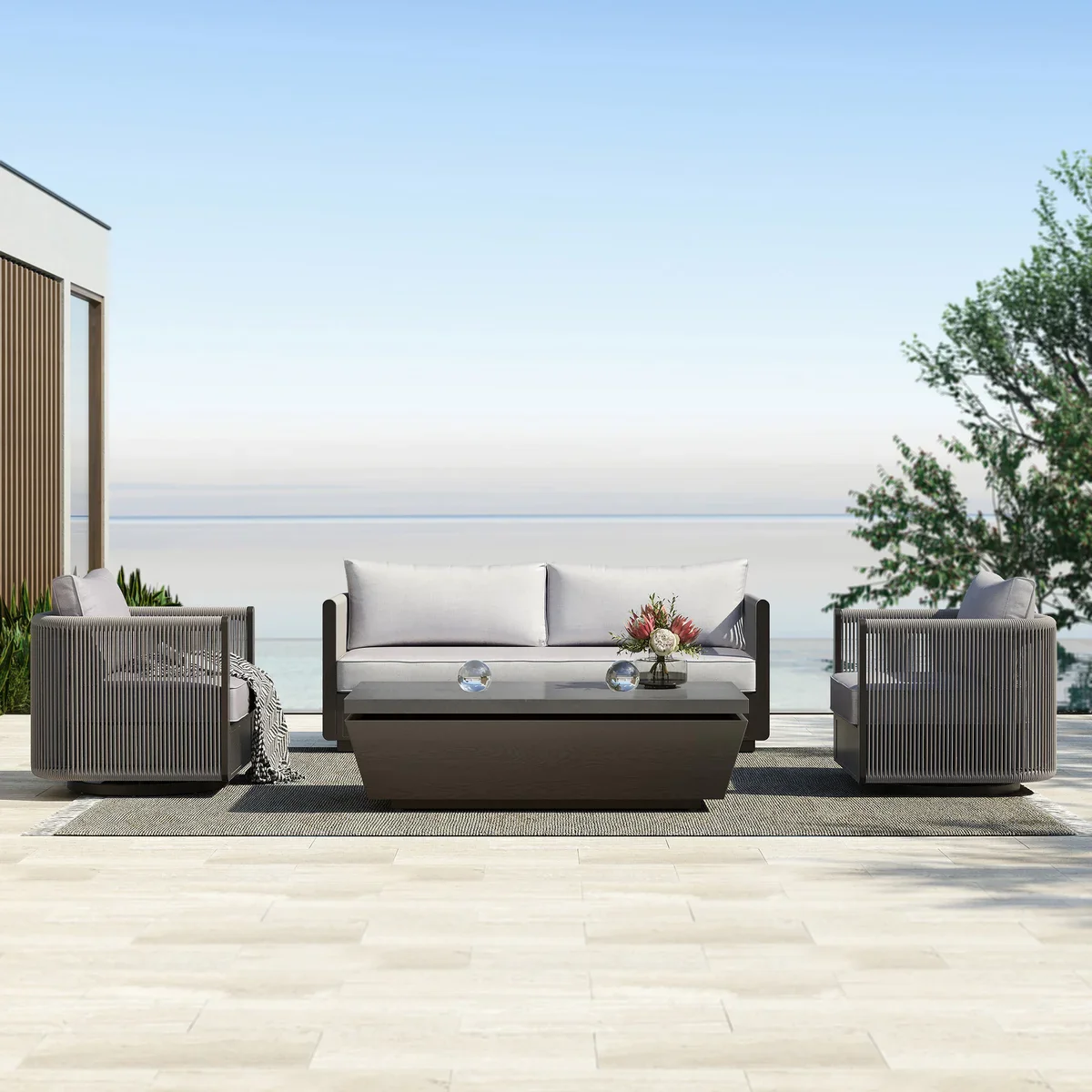 Grand Leisure - Salon de jardin Vega, 4 pièces - Image 2