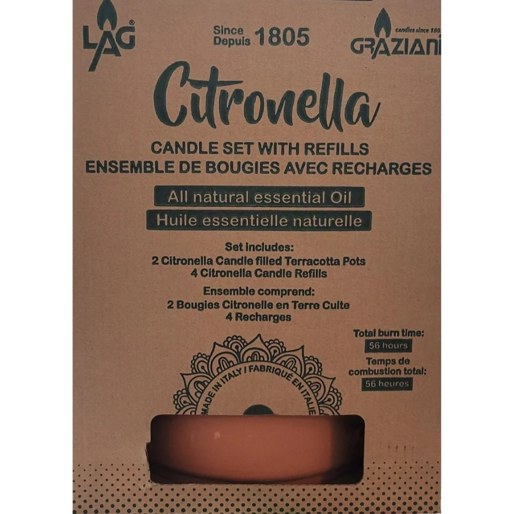 Graziani - Ensemble de bougie avec recharge