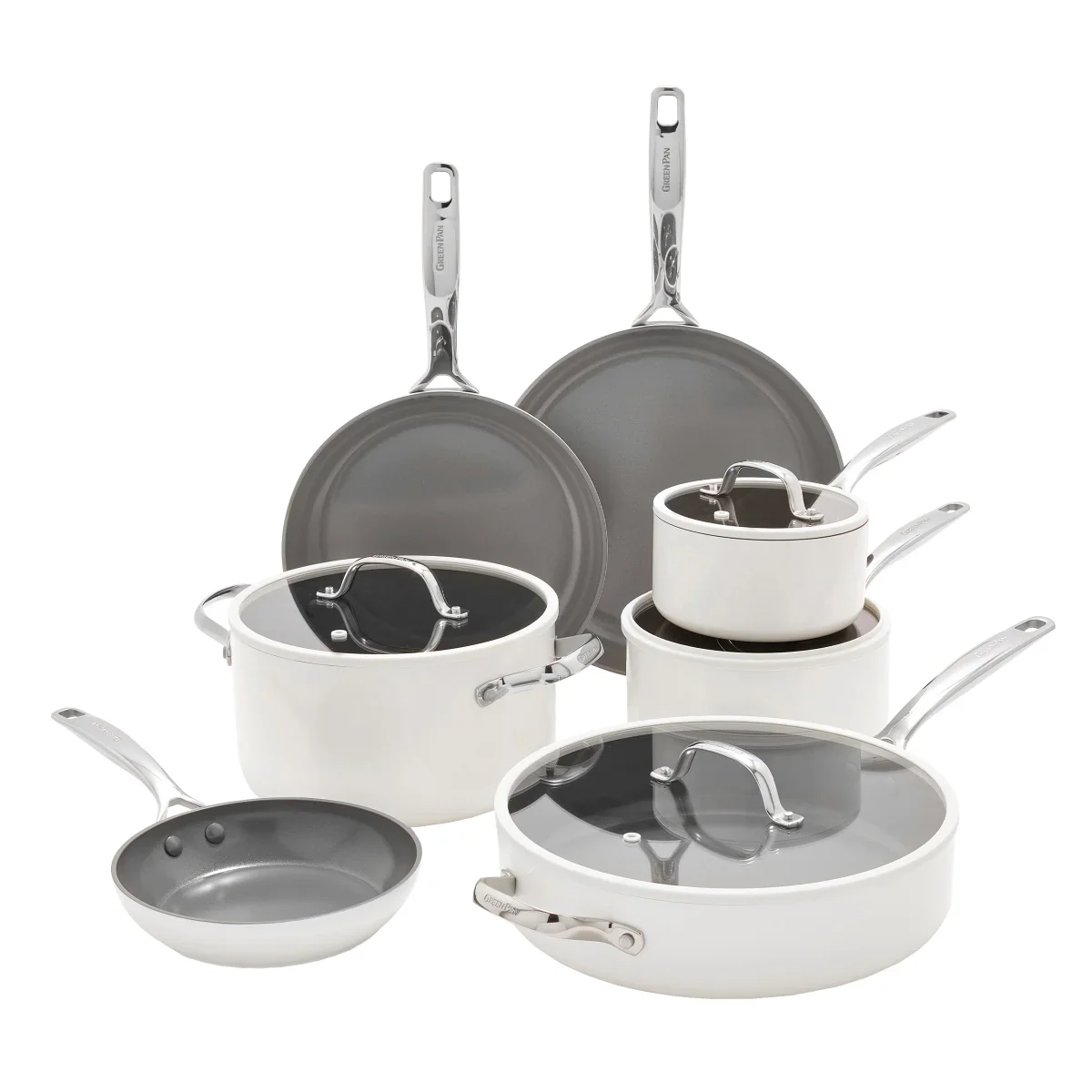 GreenPan - Batterie de cuisine en céramique antiadhésive Eras, 11 pièces - Image 2