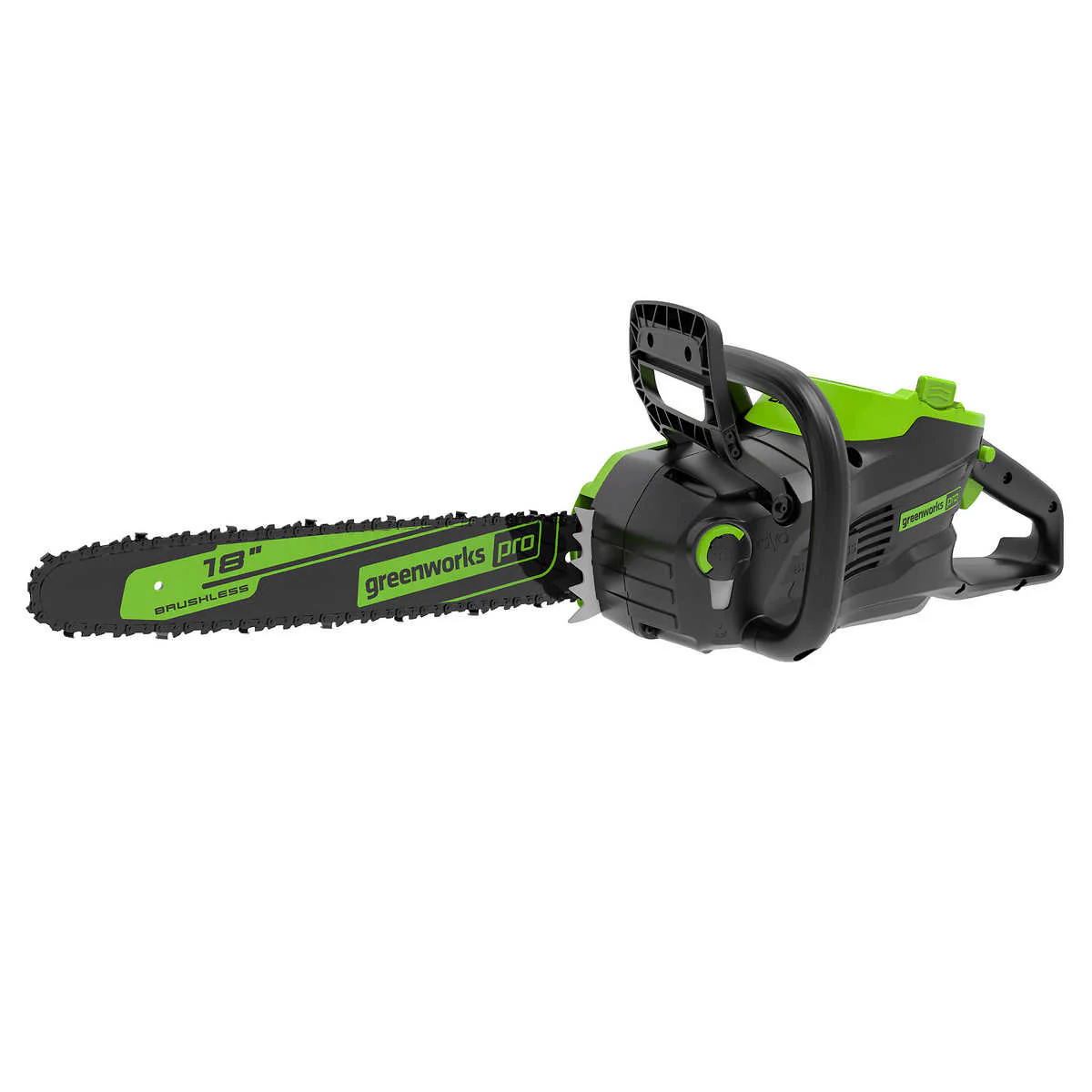 Greenworks PRO - Scie à chaîne sans balai 80 V, 18 po, 2,0 Kw, Outil seulement (Sans batterie ou chargeur)