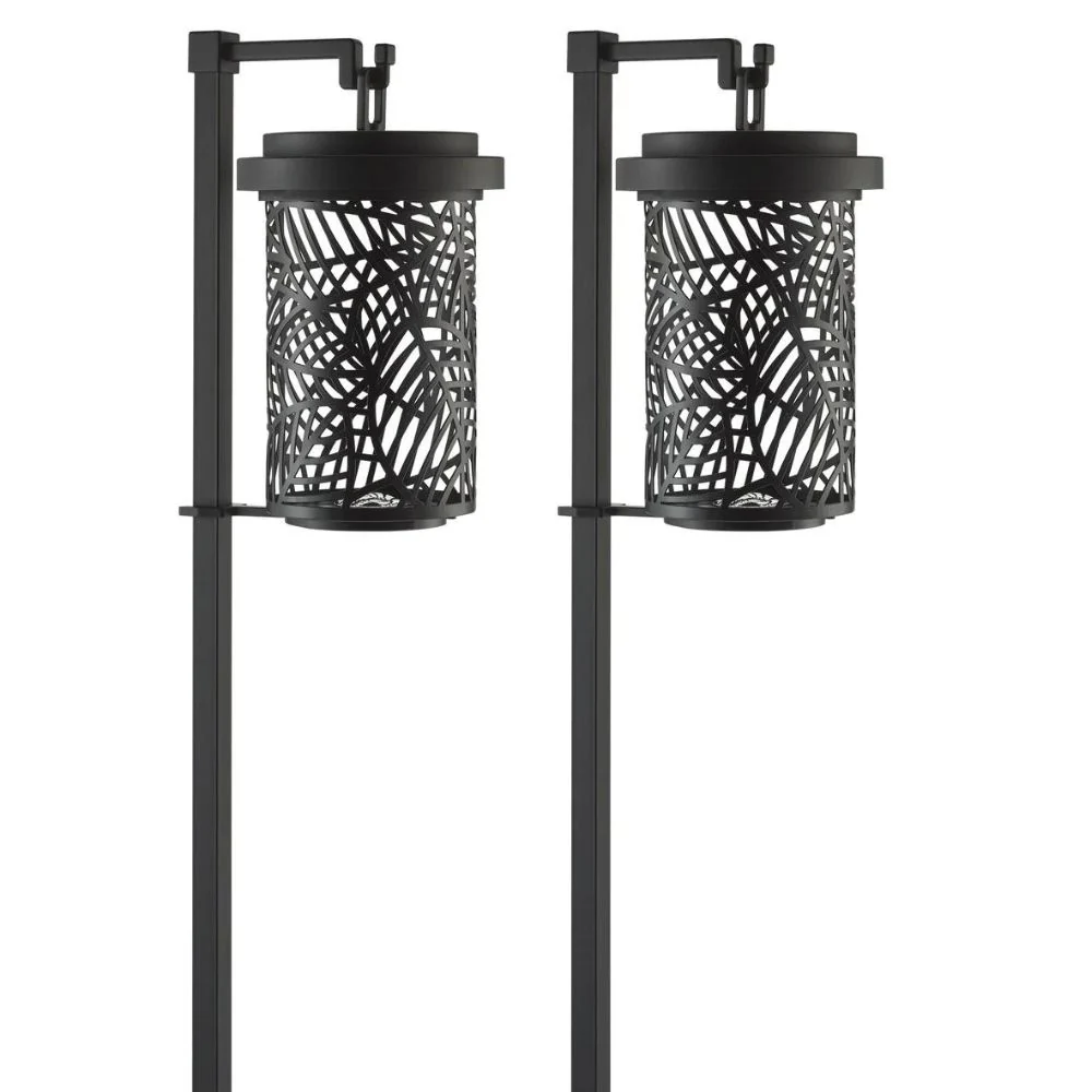 GTX - Ensemble de 2 lampes solaires avec crochet de berger