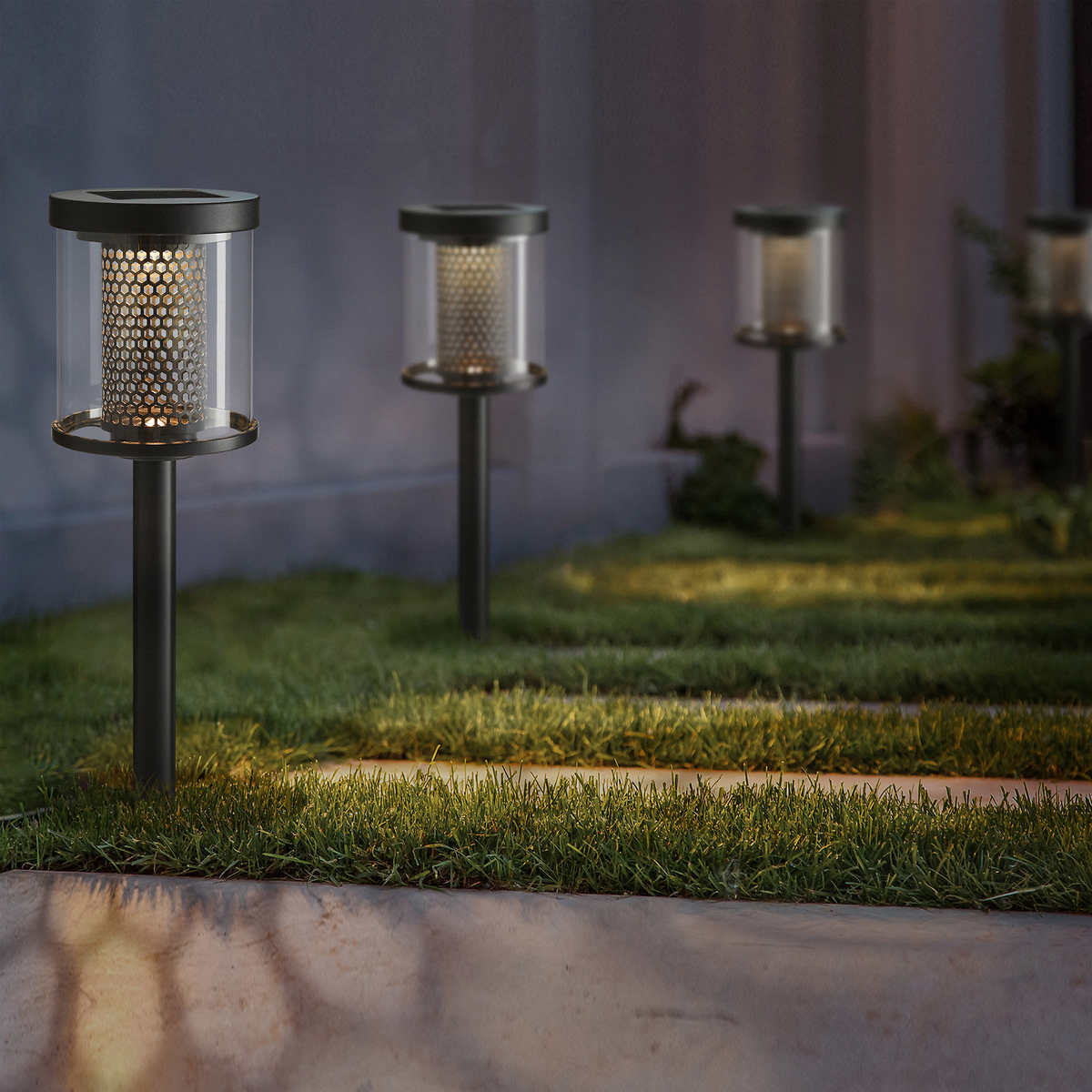 GTX - Luminaires solaires de parterre à DEL Lot de 5 - Image 2