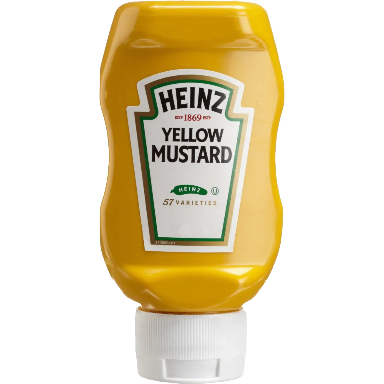 Heinz - Bouteille de moutarde jaune, 375 ml