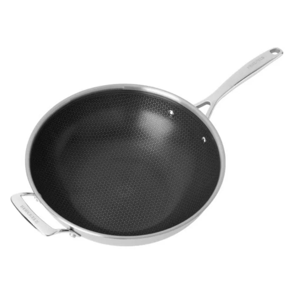 HENCKELS - Wok hybride en céramique antiadhésive à 3 plis Paradigm, 30 cm - Image 2