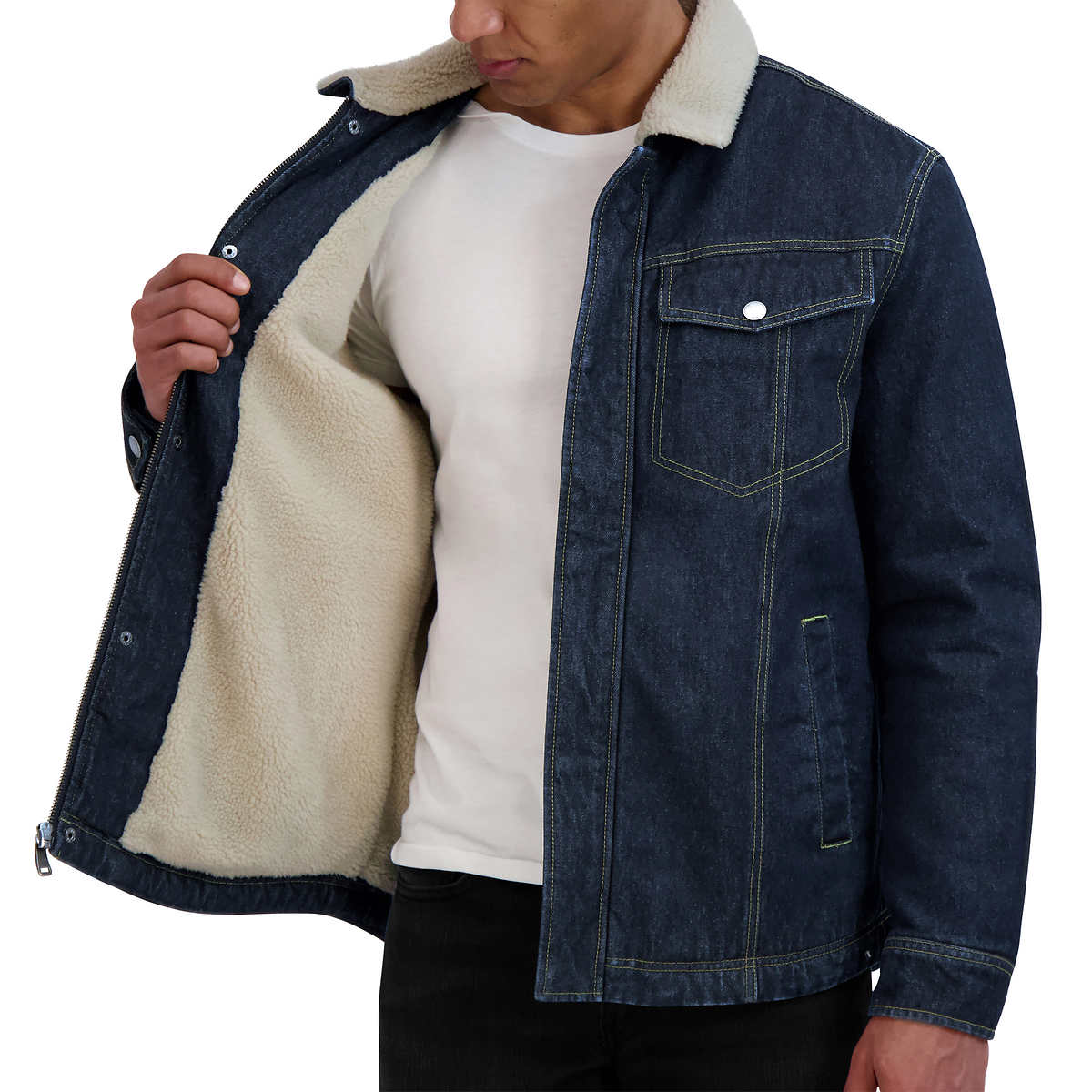 HFX - Veste en jean doublée Sherpa - Image 5