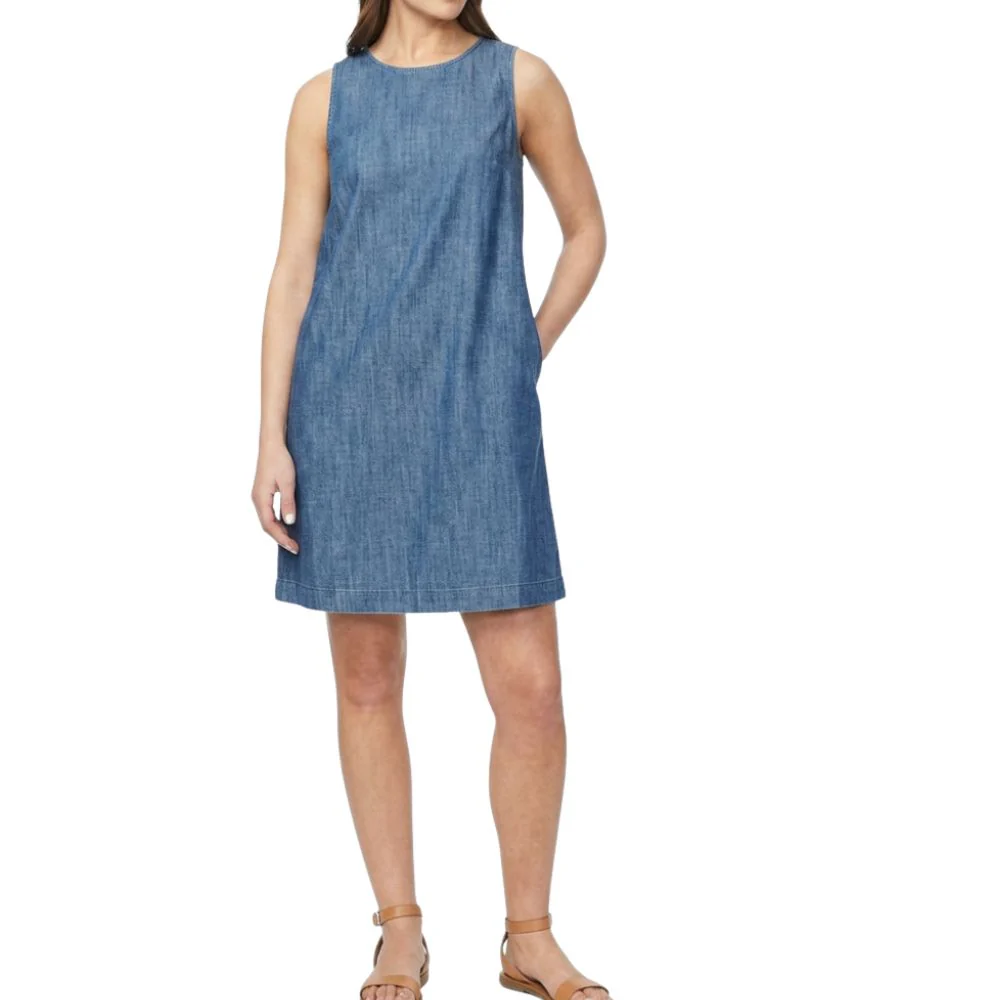 Hudson Los Angeles - Robe droite en tricot de denim doux - Image 2