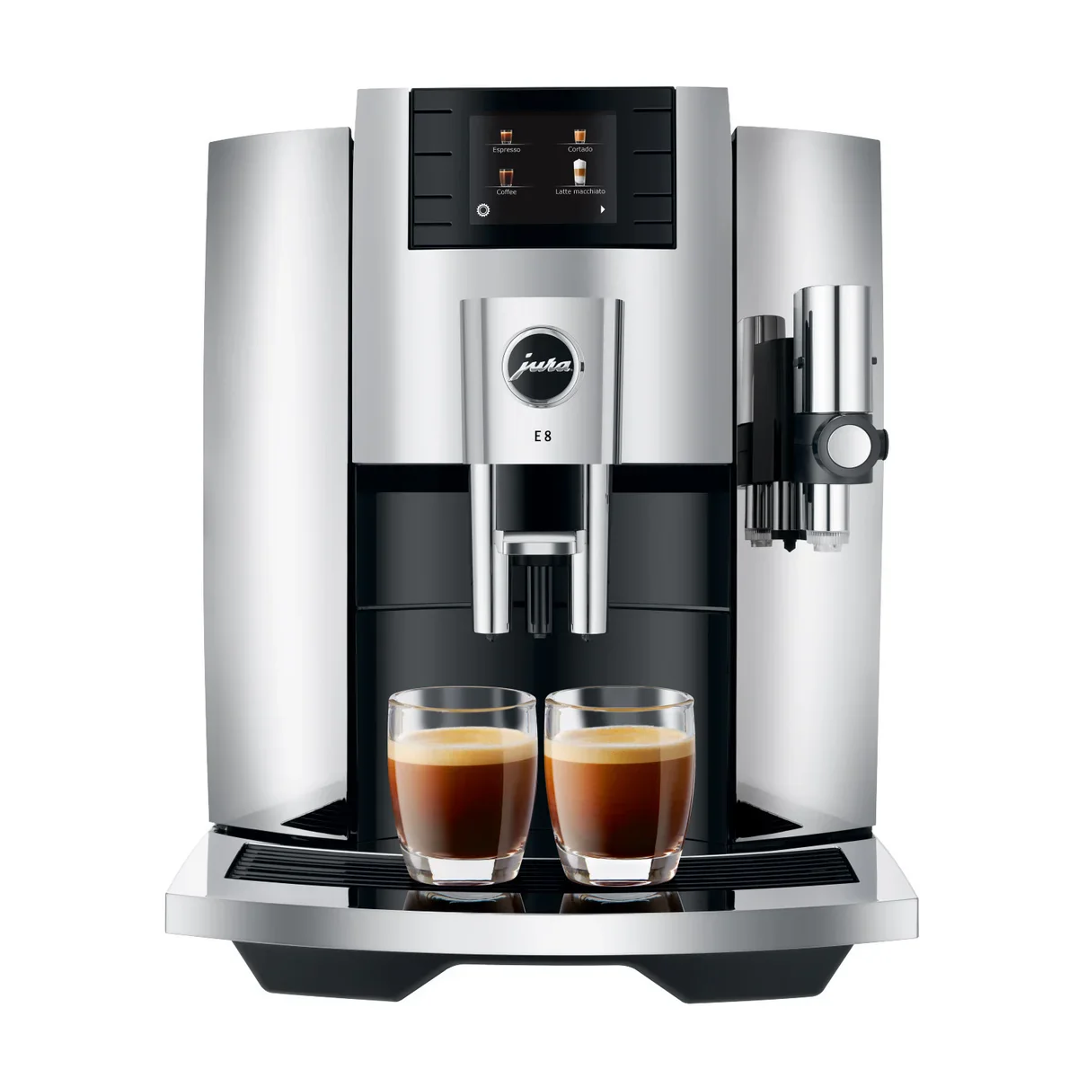 Jura E8 - Machine à espresso automatique avec récipient à lait, glacette et tube à lait en inox - Image 2
