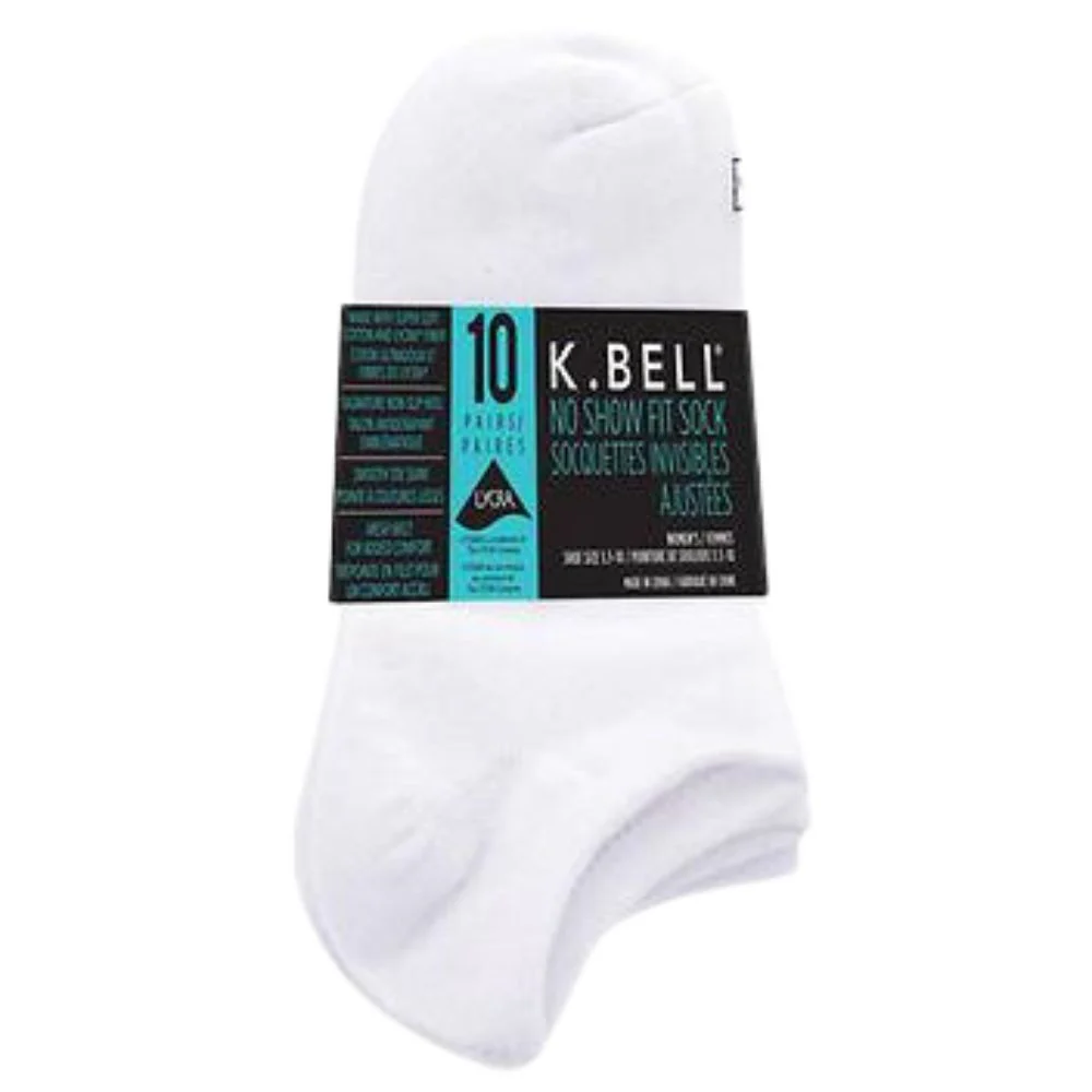 K.Bell - Chaussettes à base invisible, paquet de 10 paires pour femmes - Image 6