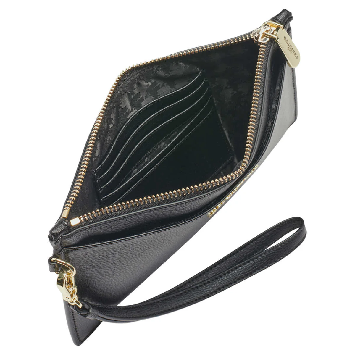 Karl Lagerfeld – Sac-pochette à dragonne en cuir - Image 4