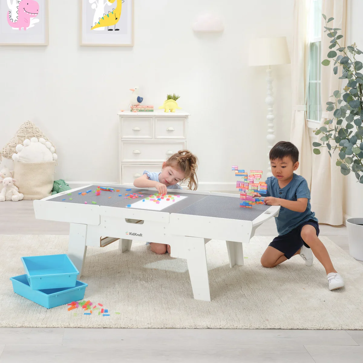 KidKraft - Table lumineuse de constuction de bloc, 210 briques - Image 2