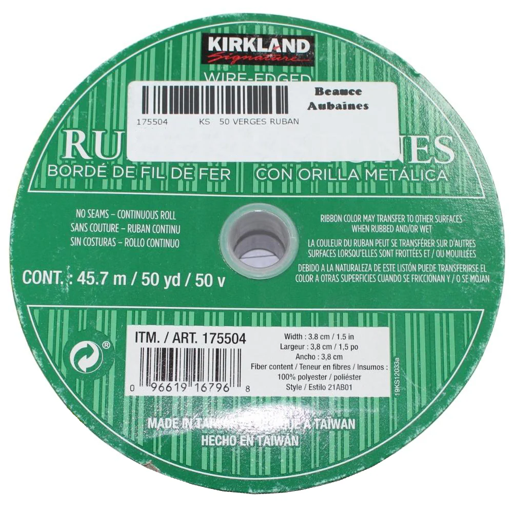 Kirkland Signature - Ruban de Noël bordé de fil de fer - Image 6