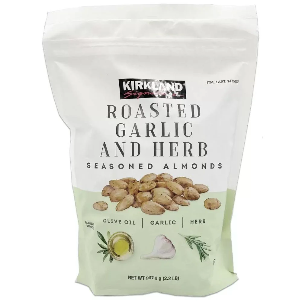 Kirkland Signature - Amandes grillées à l'ail et aux fines herbes