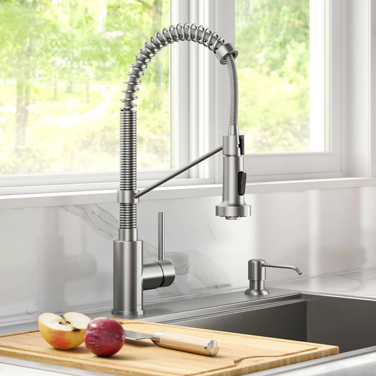 Kraus - Bolden robinet rétractable 18 po avec distributeur de savon - Image 2