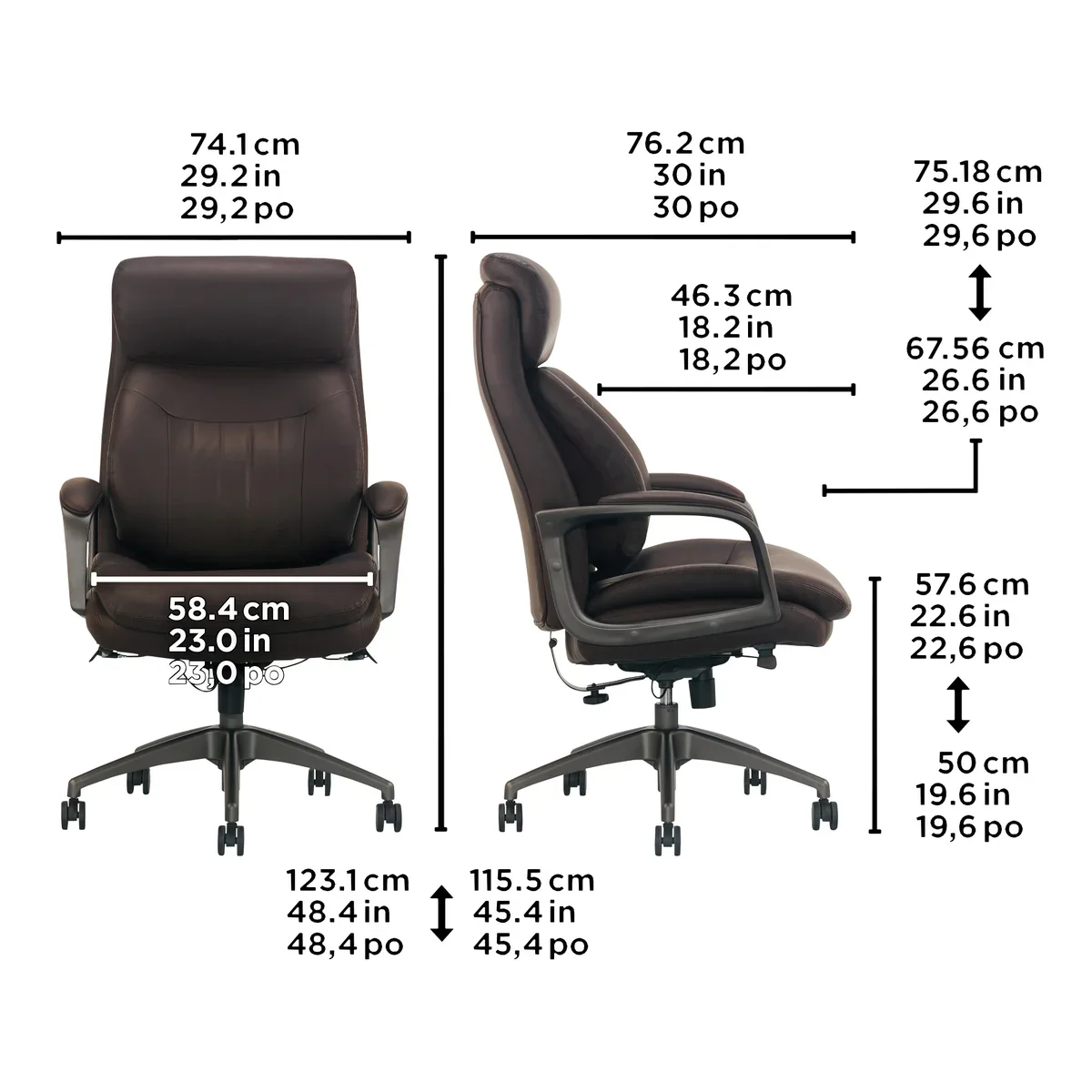 La-Z-Boy Calix - Chaise de bureau de direction - Image 6