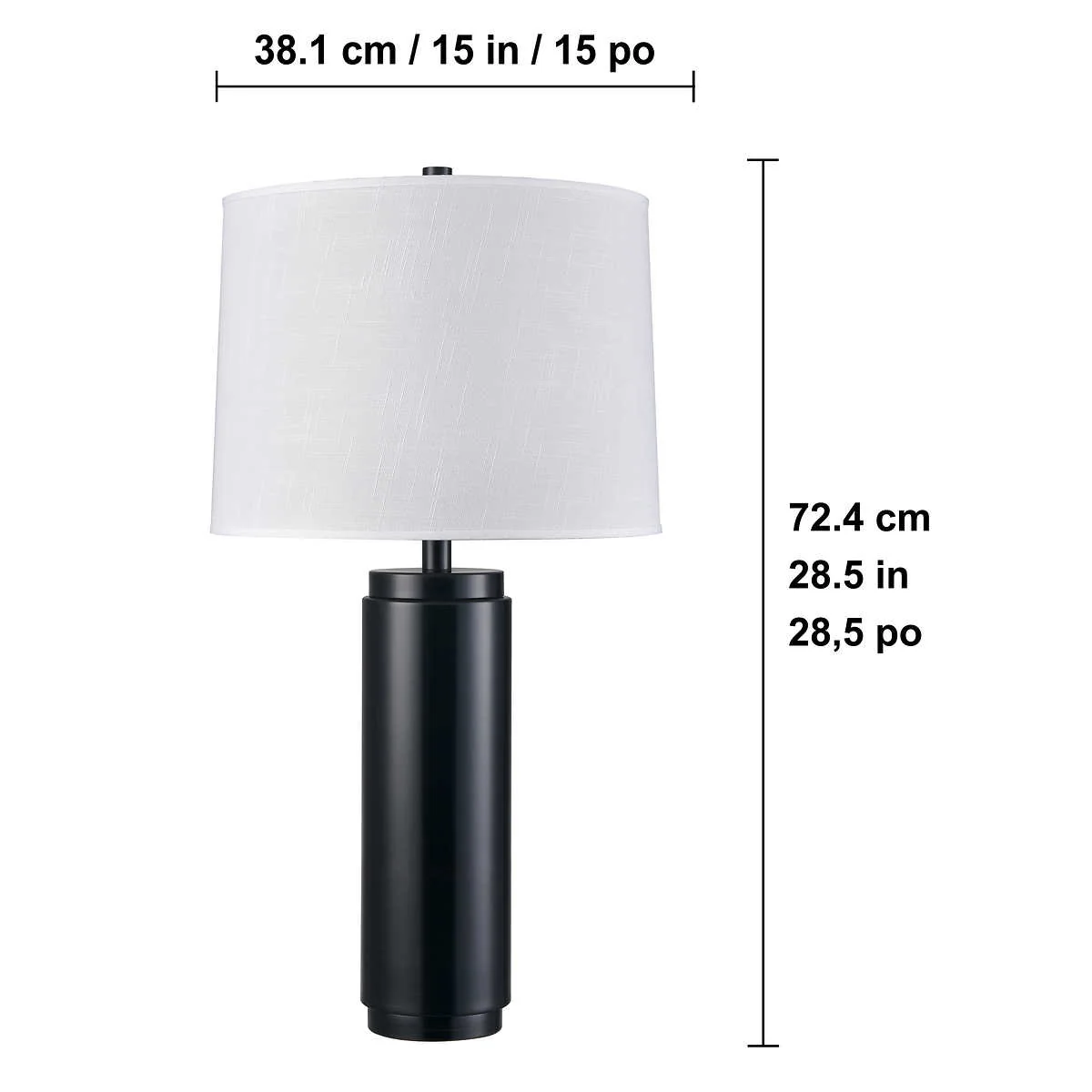 Bridgedport Design - Lampes à pied avec cylindre métallique, ensemble de 2 - Image 6