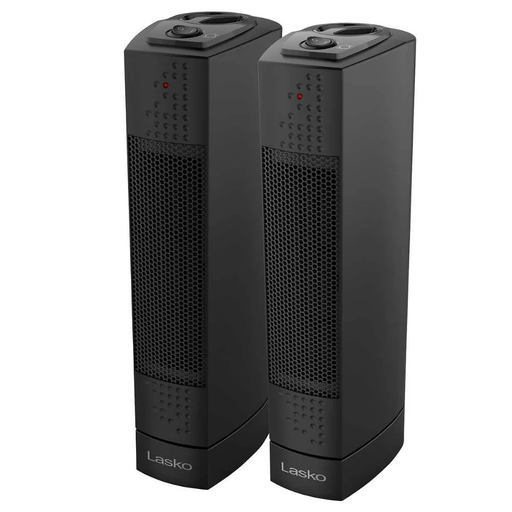 Lasko - Ensemble de 2 chaufferettes, tour ultramince - Image 2
