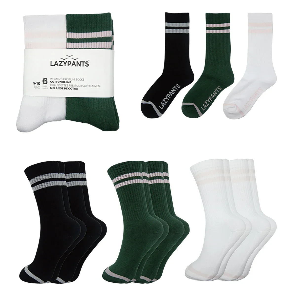 Lazypants - Chaussettes en coton, 6 paires - Image 2