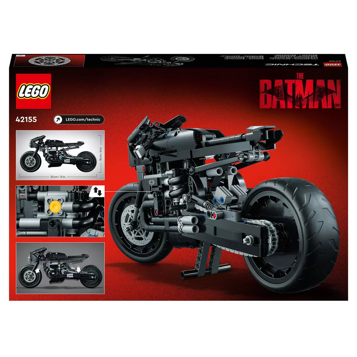 LEGO Technic - La moto DC Batman - 42155 - Image 3