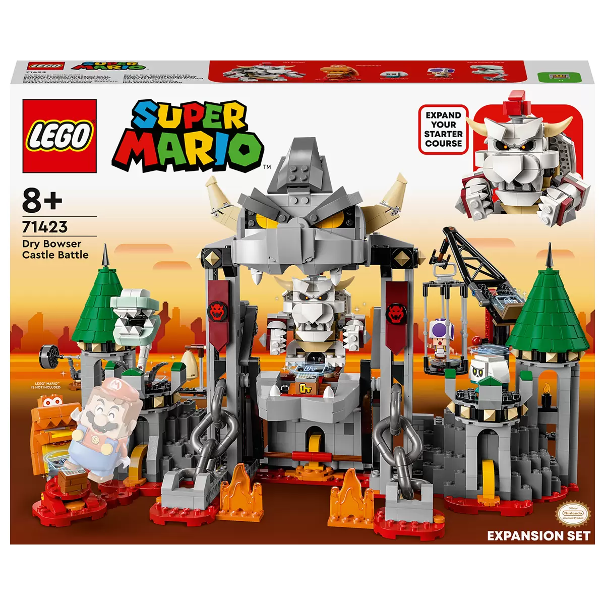 LEGO - Super Mario Dry Bowser Castle Battle Ensemble d'extension - 71423 - Image 2
