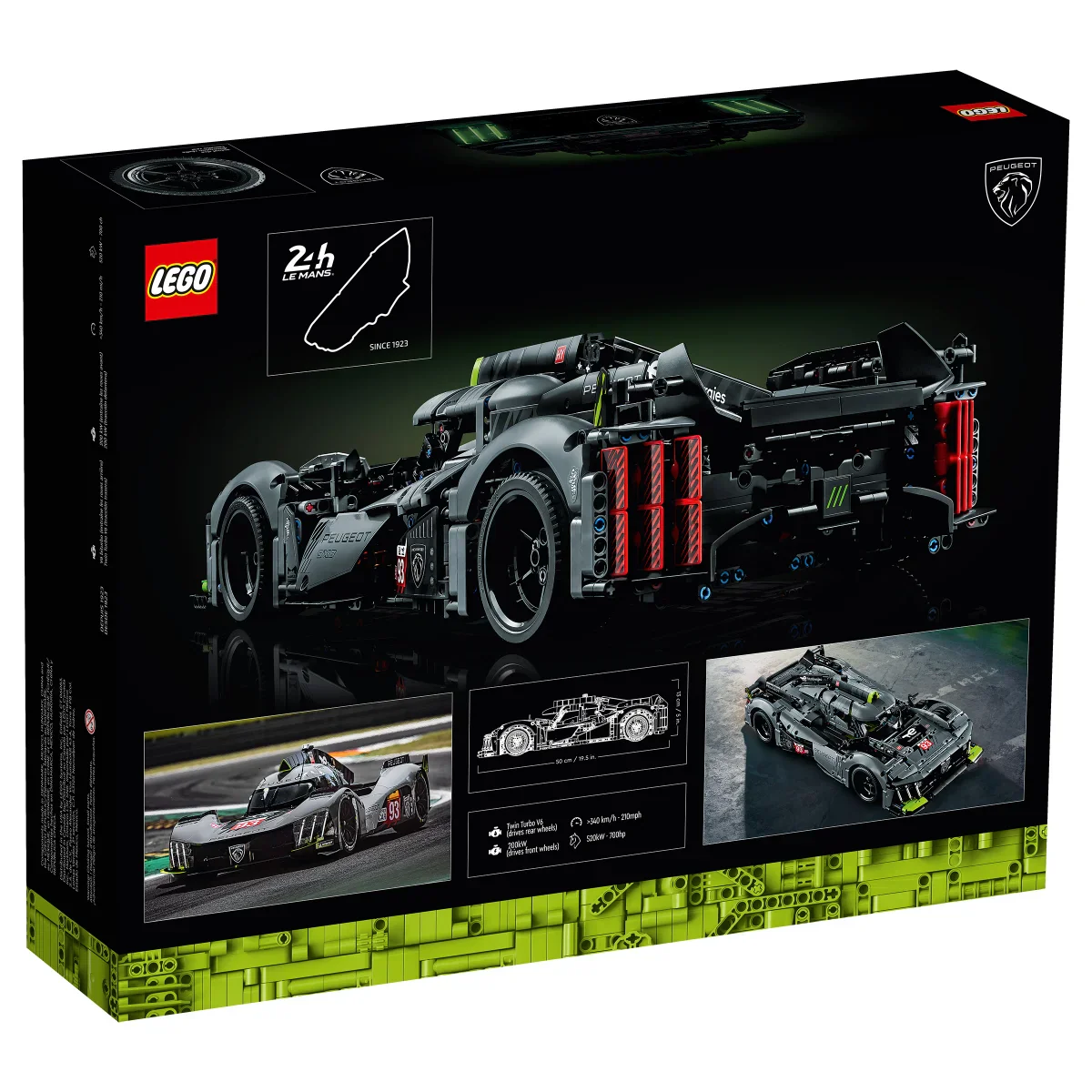 LEGO Technic - PEUGEOT 9X8 24H Le Mans Hybride Hypercar - 42156 - Image 3