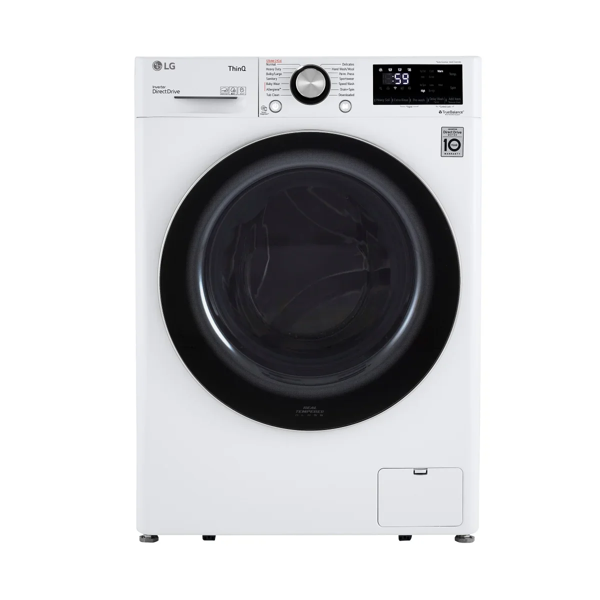 LG - Laveuse compacte blanche à chargement frontal de 2,6 pi³