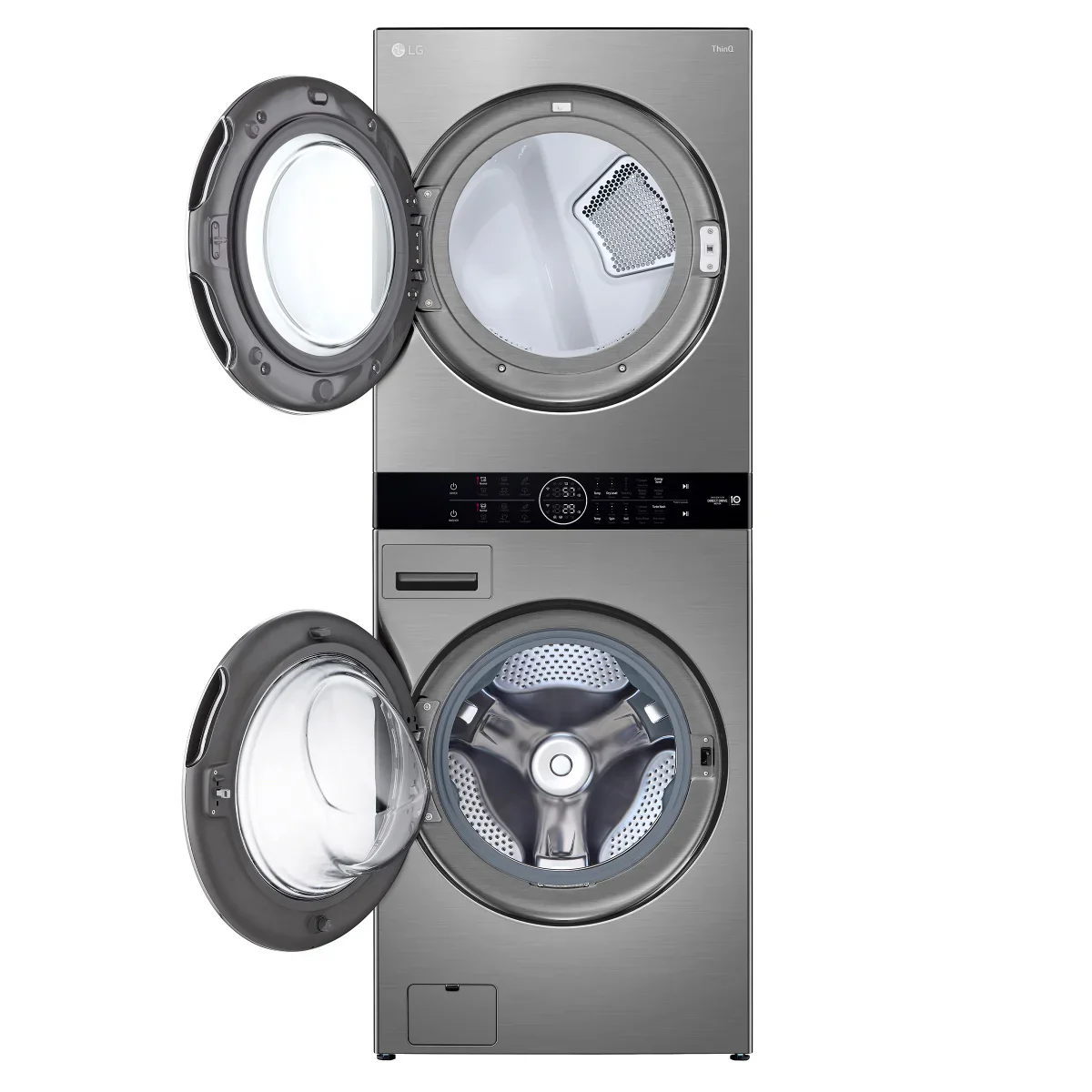 LG - Laveuse-sécheuse à chargement frontal, avec laveuse à vapeur de 5,2 pi³ et sécheuse à vapeur électrique de 7,4 pi³ - Image 4