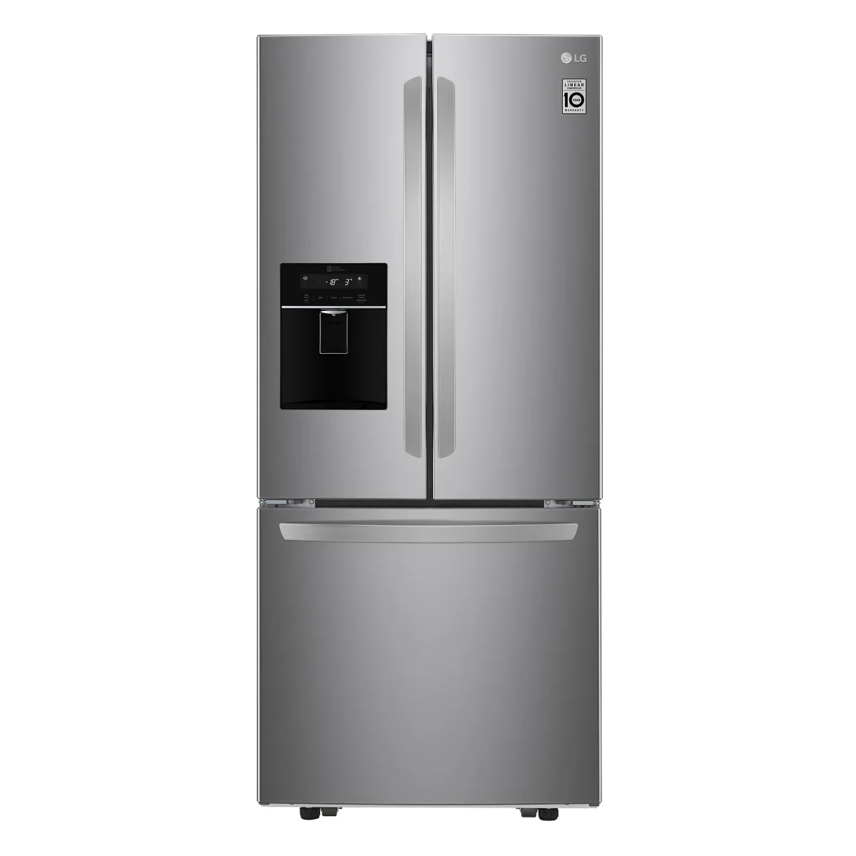 LG - Réfrigérateur 30 po. 22 pi³ à porte française en de 3,5 pi³
