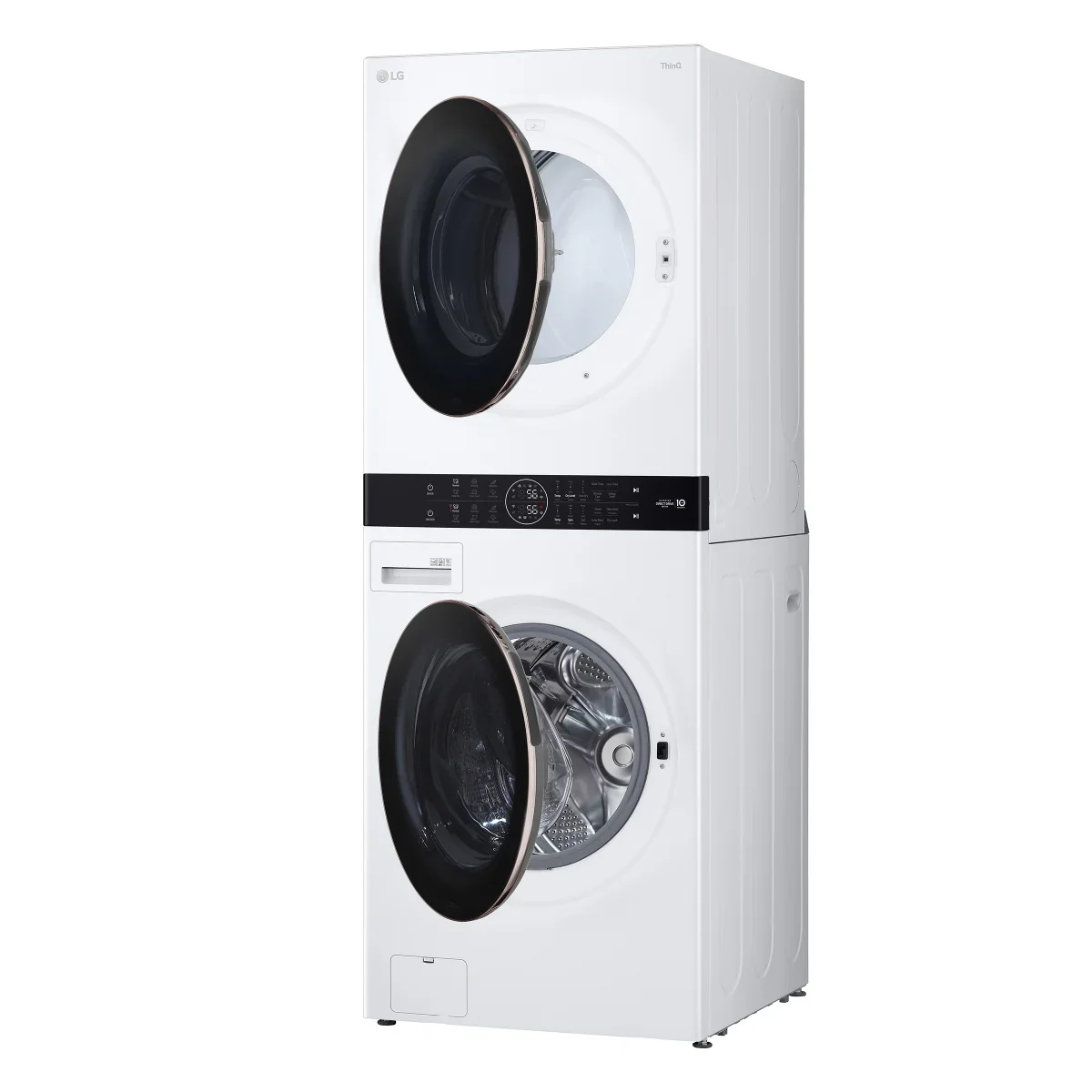 LG - Tour de lavage à chargement frontal, laveuse de 5,2 pi³ et sécheuse électrique de 7,4 pi³ - Image 4