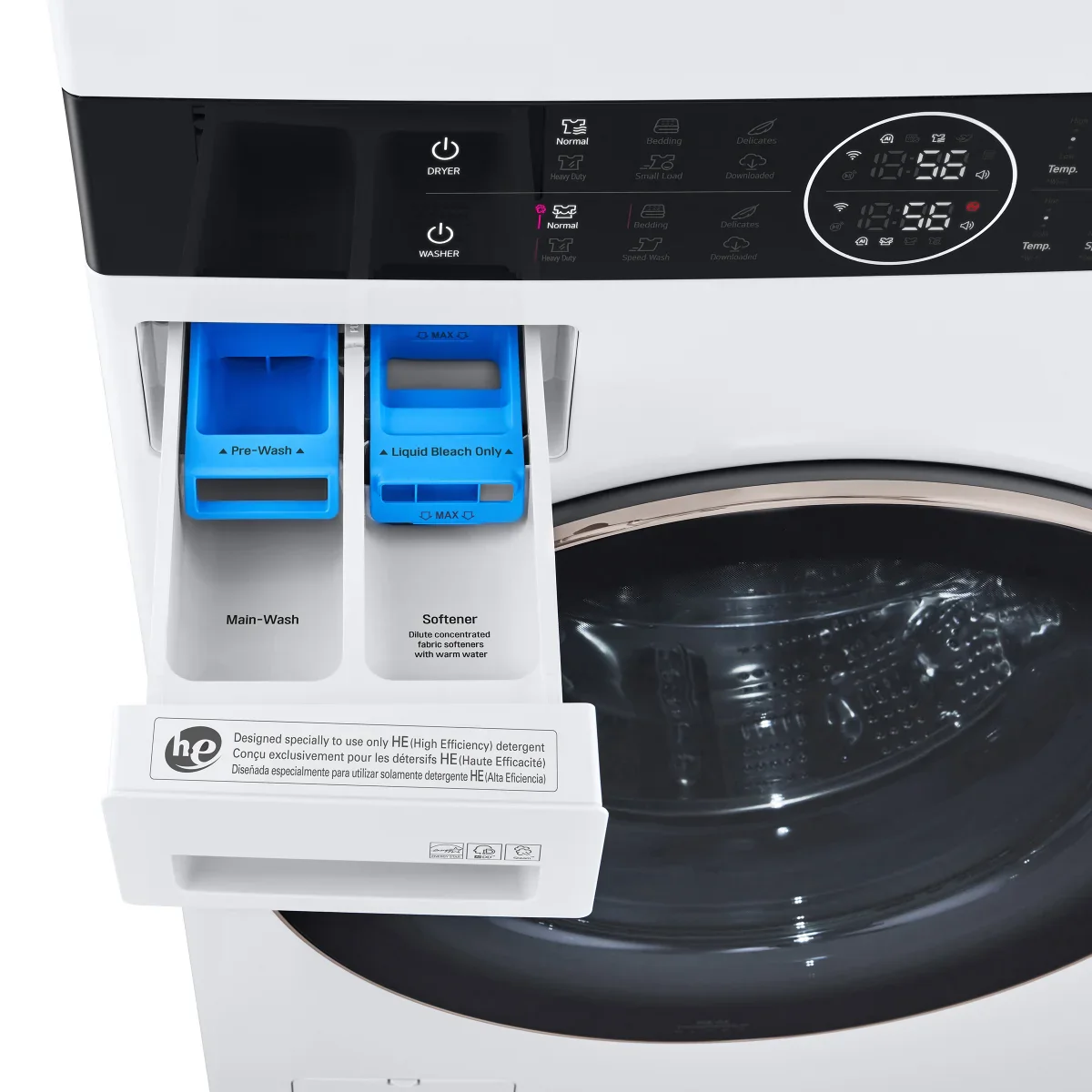 LG - Tour de lavage à chargement frontal, laveuse de 5,2 pi³ et sécheuse électrique de 7,4 pi³ - Image 7